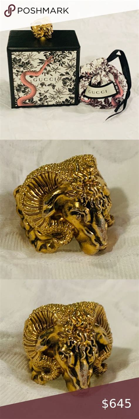 gucci ram ring